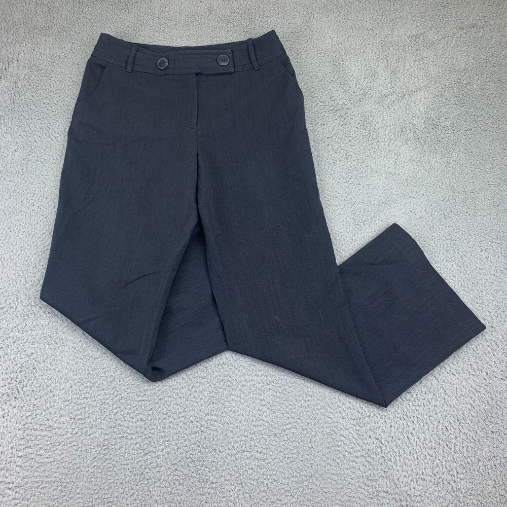 East 5th Pants Womens 8 Heather Gray High-Rise Bootcut Slash Pocket Stretch